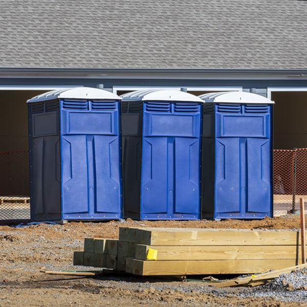 how can i report damages or issues with the portable restrooms during my rental period in Mullen